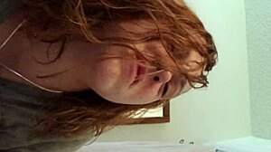 bathroom quickie with busty wife turns into a steamy surprise