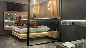 Brunette rides my cock to orgasm