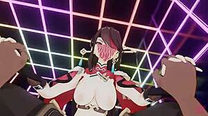 Masked Bitch Beidou Rides Hard in Wild 3D Sex