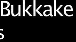 Flirty Sex Kitten Receives Facial Bukkake and Swallows Cum in POV Blowbang