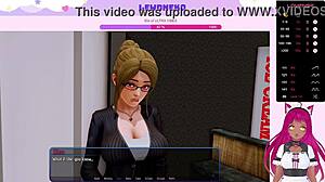 Vtuber Lewdneko Intensely Masturbates with Vibrator in Harem Hotel Part 19.