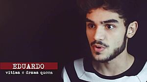 this sneaky twink stole his books before getting into some hot brazilian action.