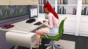 My goth girlfriend explores futanari in sims 4 anime hentai