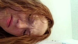 bathroom quickie with busty wife turns into a steamy surprise