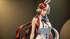 ai generated uta from one piece in wild 3d action