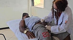 Exploding Cum On Client's Tiny Dick In Intense Session!