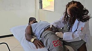 Exploding Cum On Client's Tiny Dick In Intense Session!