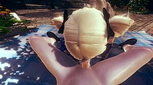 Genshin Impact Hentai: POV Fischl Blowjob and Facial Cum