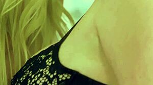 Experienced mature lesbians kiss and lick each other.