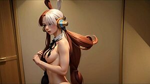 ai generated uta from one piece in wild 3d action