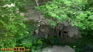 African bisexual lesbians join boyfriends big white cock for interracial threesome sex.