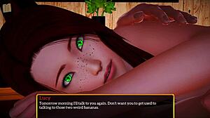 My new family explores a game with small tits