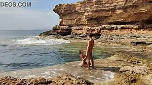 Divers watch me fuck her on the beach