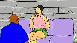 lonely african babe gets fucked by local nailcutter!