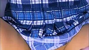 Latina student cheats with classmate in passionate night