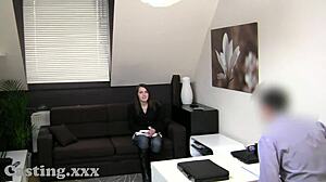 Student's First Creampie in Casting