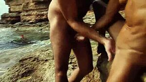 Divers watch me fuck her on the beach