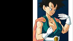 Naked hentai characters cum with monster in dragon ball z gt scenes.