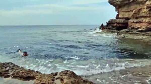 Divers watch me fuck her on the beach