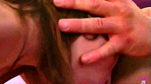 Horny brunette rides her man while blonde friend watches 😏