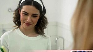 Blonde And Brunette Teens 18+ Share Cock In Group Fun After House Cleaning