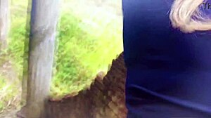 the milf didn't expect a public anal creampie