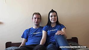 Shy Izzy's Homemade Fuck with Blowjob and Doggystyle. Is She Hiding a Wild Side?