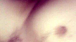 wife squirts during fingering and creampie