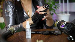Detailed Black Latex Gloves Fetish ASMR Experience