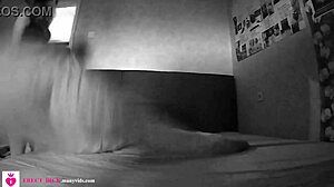 Hidden camera catches petite teen in private moments