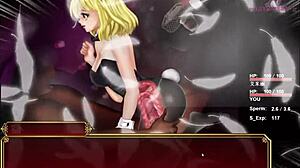 Yo, check this hungry bunny girl on the couch in Black Smith game!