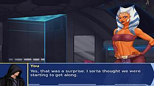 star wars cosplay with alien girls and sith