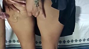 18-Year-Old Mexican Stepdaughter Gives Ass For Creampie To Buy New Year Clothes