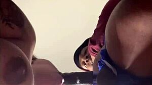 Cheating girlfriend delivers sloppy full blowjob with cumshot finish