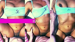 the shy latina student moaned loudly in the tiny college apartment