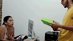 la jefe sucked my dick then i fucked her hard