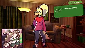 i watch 2 chicks playing furry strip poker