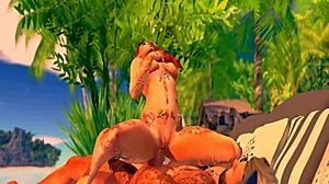 Second Life Porn Island Treasure - Grant Dynamo Fucking Lexi Love with Monster Cock Creampie