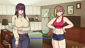 i'm the big boobs futa in benefitship hentai, playing with my sexy bestie