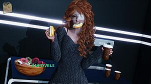 Feel the cute teen's curvy tits in Eternum 65 hentai.