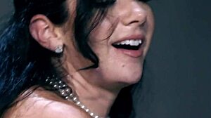 glamorous babe in lingerie at party event