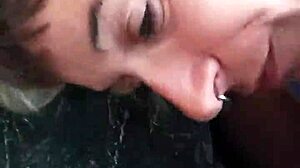 Friend masturbates me while I suck his cock on a crowded train