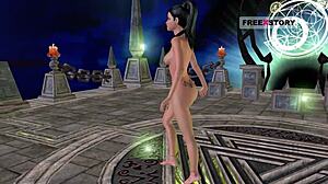 Animated 3D Cartoon Shows Indian Teen Posing Seductively in Various Positions!