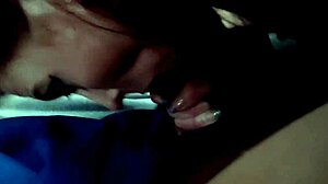 Queen bee enjoying a deepthroat session with my cock