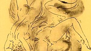 Detailed Vintage Erotic Cartoon Drawings from Antique Collection