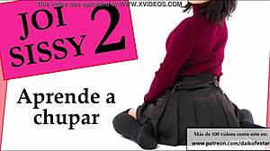 sissy learns to suck in feminization and cei session