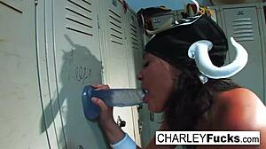 Oh, Charley Chase's lucha libre foot fetish is so exciting!