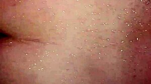 Mom relaxes in the bathroom