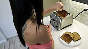 That hot step mom steps in to HELP with a quick CUM release.