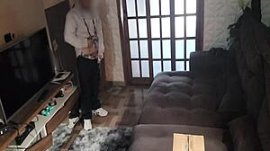 Curvy Wife Drops Towel To Seduce Delivery Guy